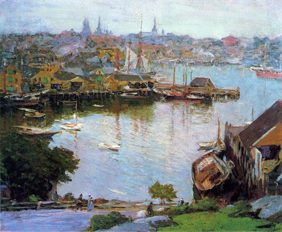 Edward Henry Potthast Harbor Village